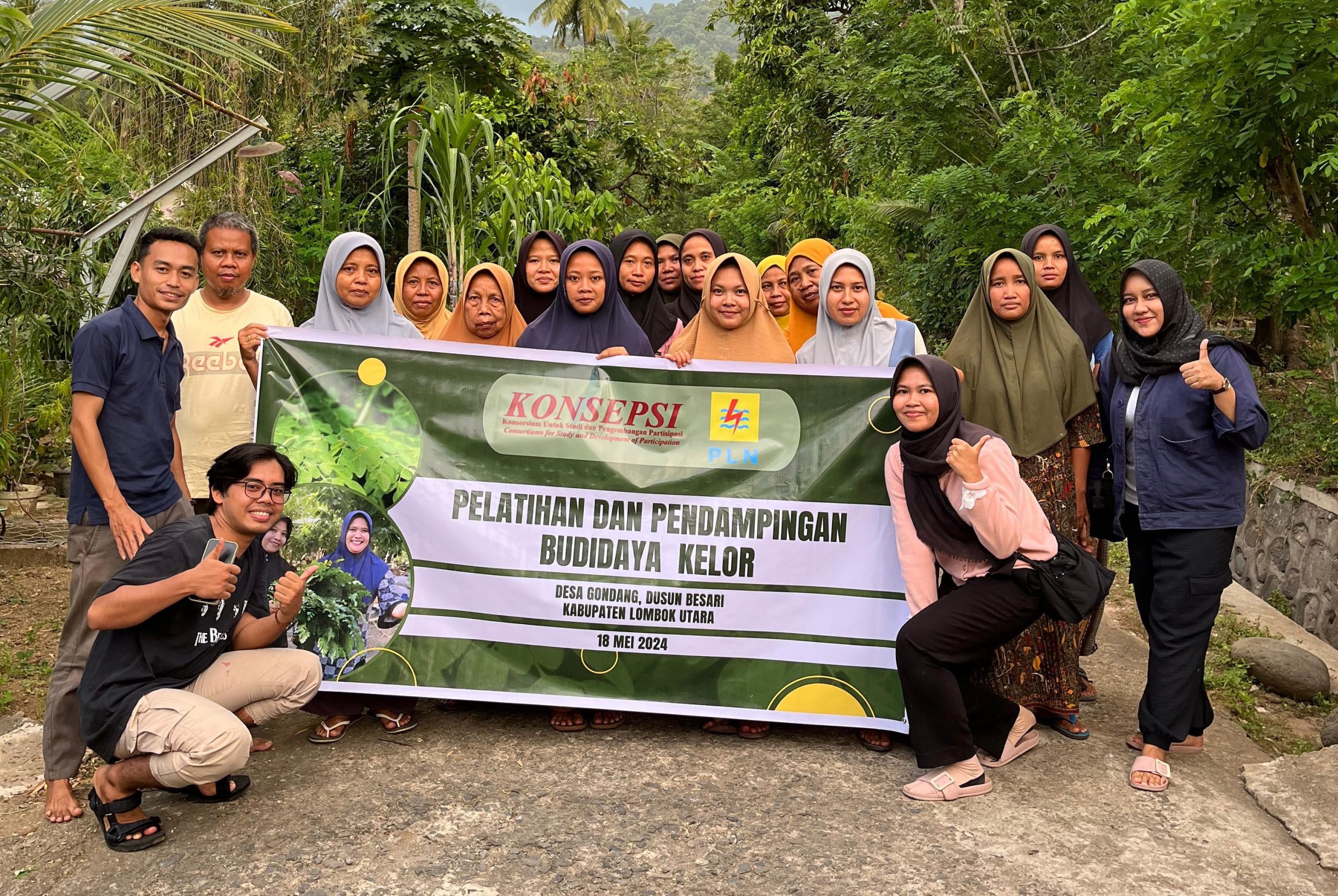 Tahap Pertama Program Inovatif Kelor di Desa Gondang Rampung: KONSEPSI NTB dan PLN Dorong Pemberdayaan Perempuan dan Ekonomi Lokal